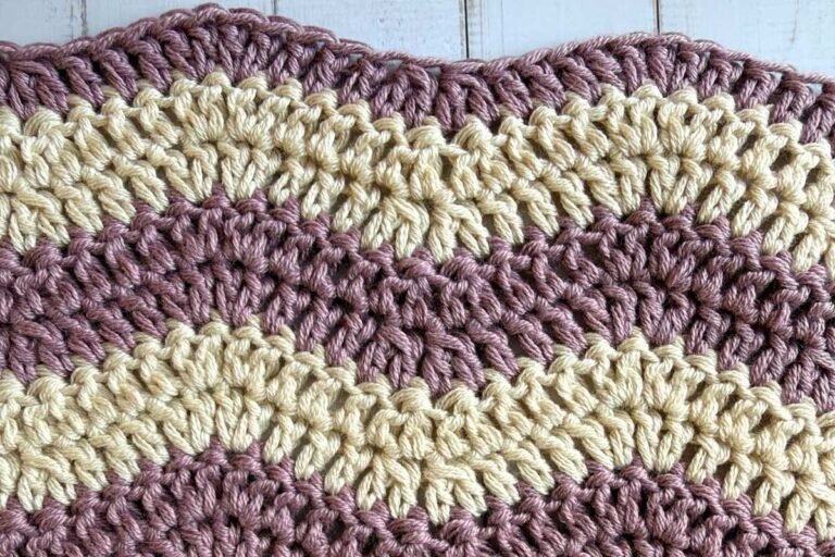 Image of the crochet ripple stitch