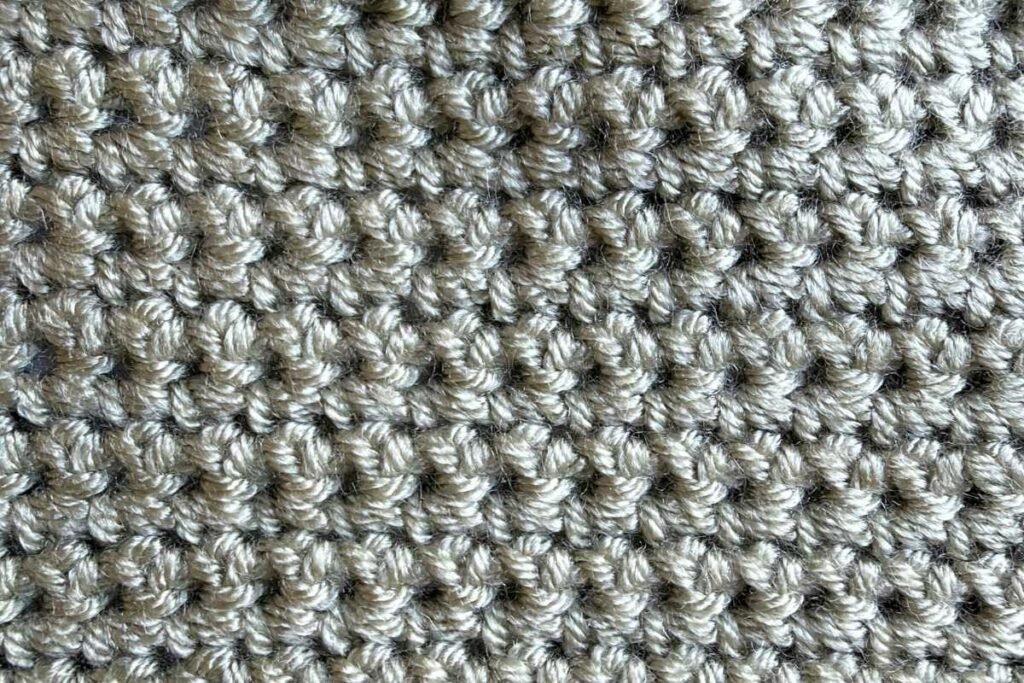 Single crochet stitch swatch