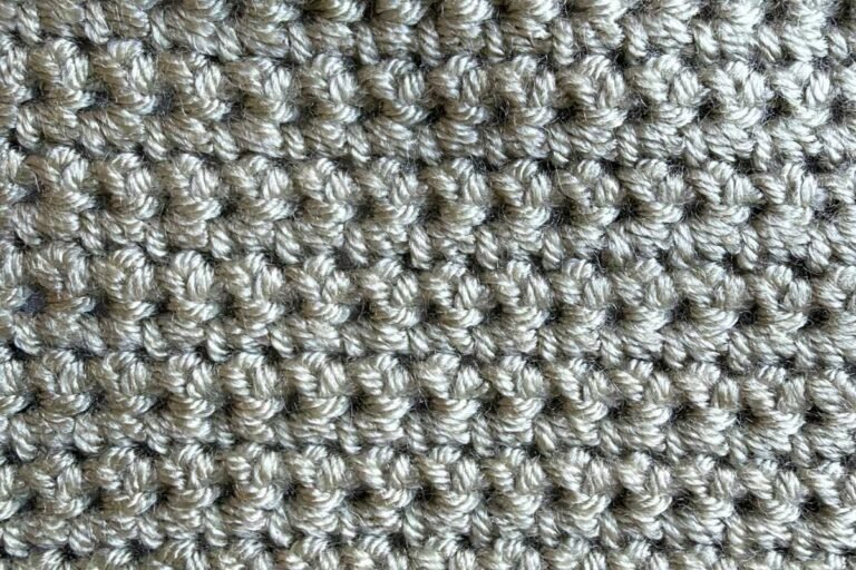 Single crochet stitch swatch
