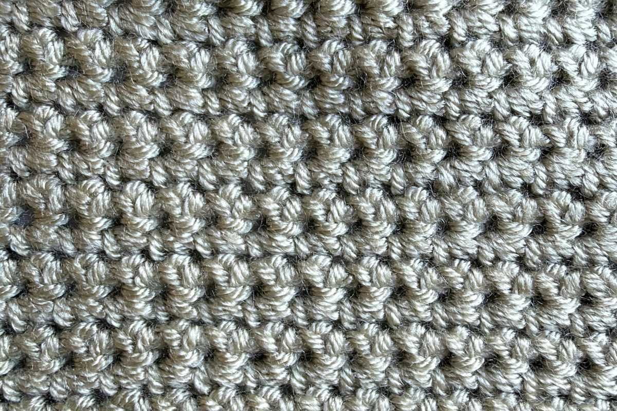 Single crochet stitch swatch
